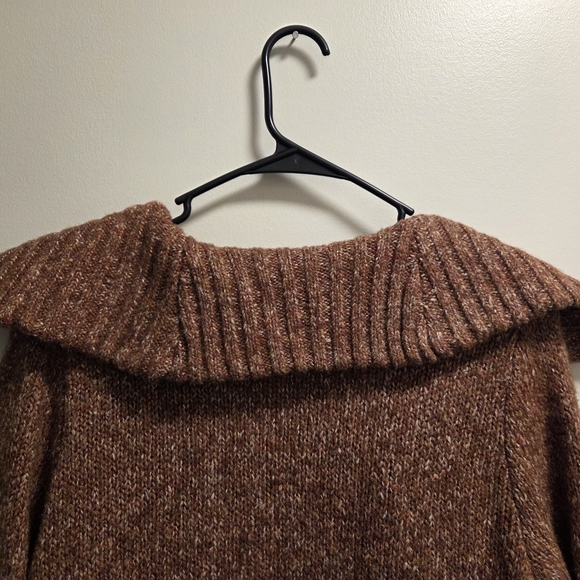 Lisa Rinna Collection Cowl Neck Sweater - Rich Brown - Picture 8 of 12